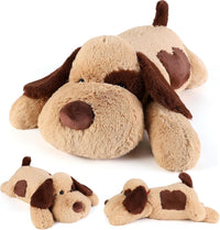 meowtastic Dog Weighted Stuffed Animals, Plush Pillow for Kids – Fun for Kids & Family - Brown Dog / Large / Dog