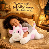 gnomantic Turtle Weighted Stuffed Animals, Plush Pillow for Kids – Fun for Kids & Family - Pink Cow / Large / Cow - image 4