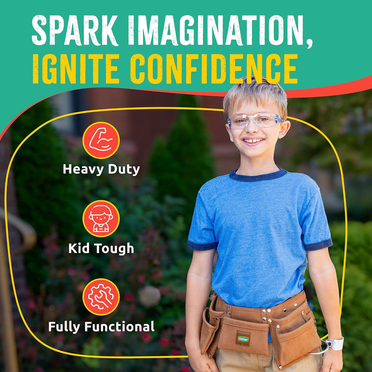 Sparkjump Kids Brown Tool Belt - Brown Tool Belt - image 3