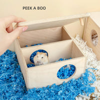 Niteangel Birch Chamber-Maze Hamster Hideout - 2 Chamber Hideout-Small - image 4
