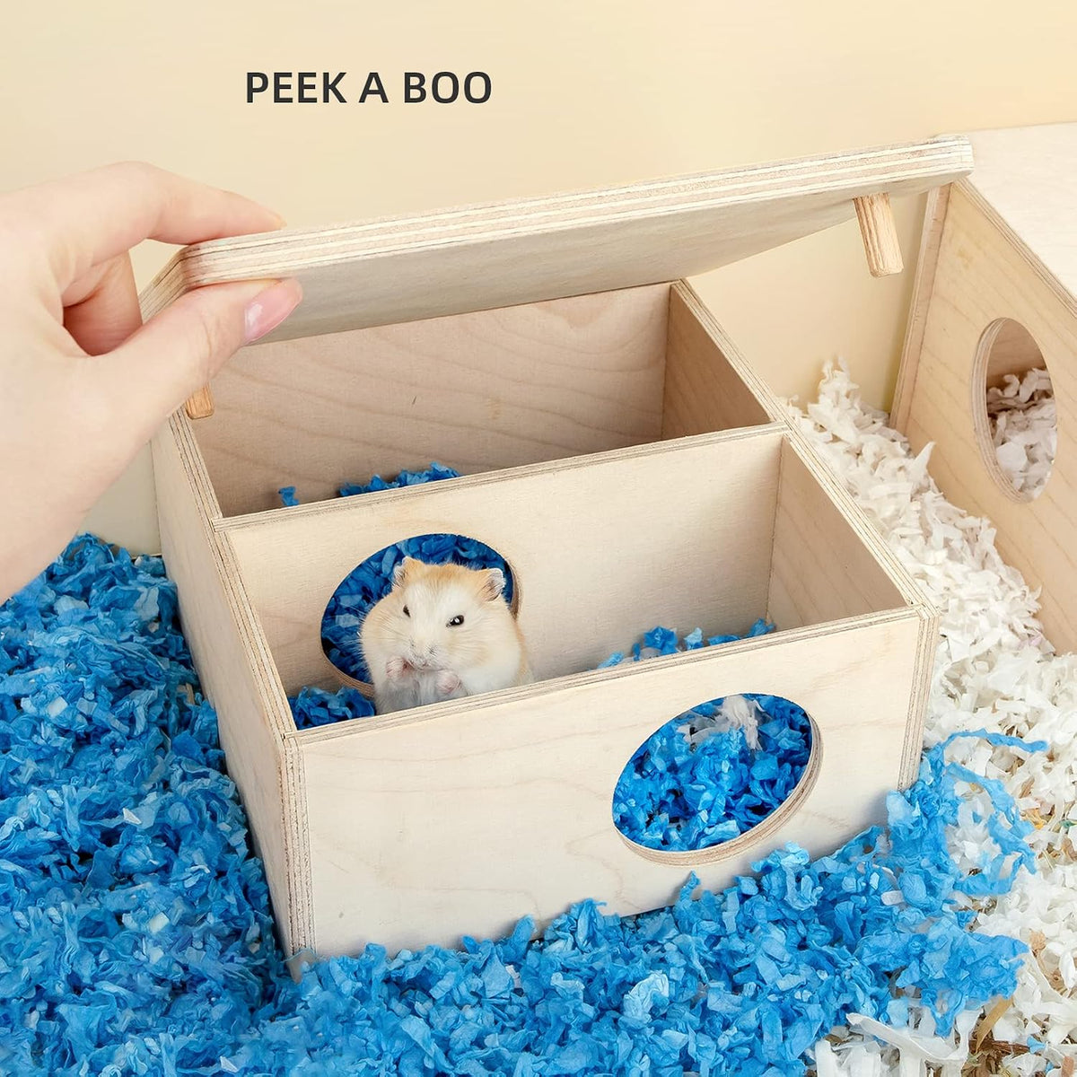 Niteangel Birch Chamber-Maze Hamster Hideout - 2 Chamber Hideout-Small - image 4