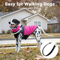 Winter Dog Coats for Small Dogs, Puppy Jacket with Harness - Pink(Standard) / Large - image 4