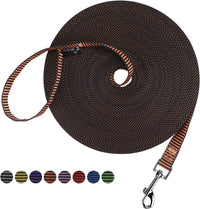 Hi Kiss Dog/Puppy Obedience Recall Training Agility Lead - 20 Feet / S2.black_orange