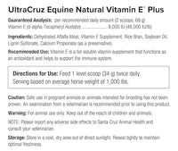 Ultracruz Equine Natural Vitamin E® Plus, 25 lb