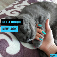 15 Colors, Cat Claw Covers Tips with Adhesives and Applicators - XS - image 4