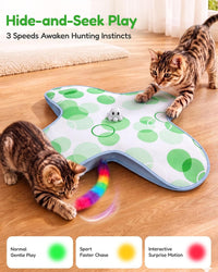 PetBusy Smart Interactive Cat Toys for Indoor Cats Chasing - Green - image 2