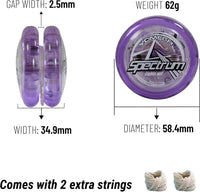 Yomega Spectrum – Light up Fireball Transaxle YoYo with LED Lights for Intermediate, Advanced - purple - image 4