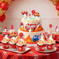 Hooqict carnival circus cupcake toppers and wrappers set, 48 pieces - view 21