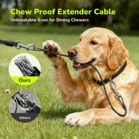 Retractable Dog Leash with Chew Proof Extender, 18 - Green (chew proof) / 16ft | 110 lbs max - image 3
