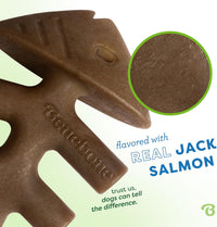 Benebone Fishbone Durable Dog Chew Toy for Aggressive Chewers - REAL Jack Salmon / Fishbone / Medium - image 2