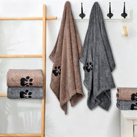 Dogvingpk Dog Towels for Drying Dogs 2 Pack - Black and Brown / M-36" * 28" - image 3