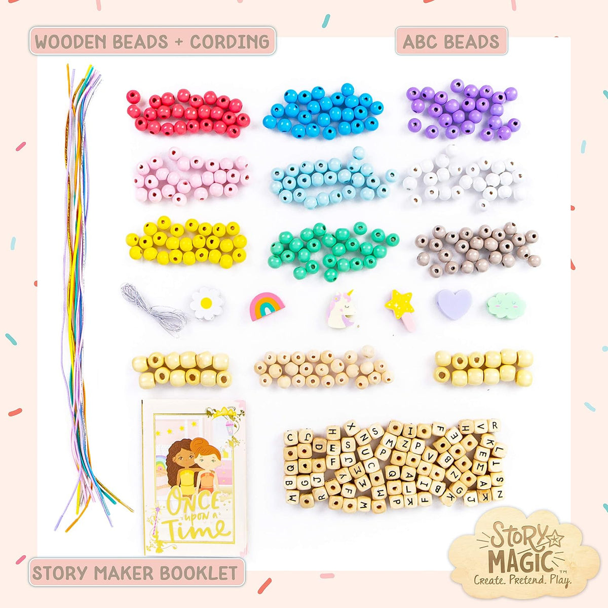 Story Magic Wooden ABC Beads by Horizon Group USA - image 2