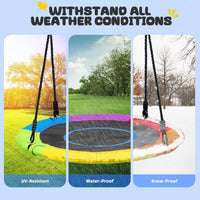 Trekassy 40" Saucer Tree Swing - Rainbow - image 4
