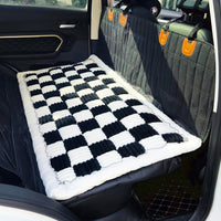Dog Bed for Car Back Seat - Black&White / 24.8x54 inch