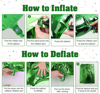 Checkered Number Balloon 1 - Dark Green / Number 3 - image 3
