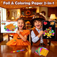 FUNNYB&G Foil Art Craft Kit for Kids - Thanksgiving - image 2
