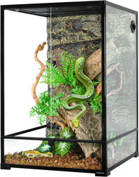 REPTIZOO 45 Gallon Glass Reptile Terrarium 24" x 18" x 24" Knock-Down - 24" x 24" x 36"
