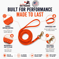 Biothane Long Line, Made in USA - Orange / 3/8" x 20ft - image 3