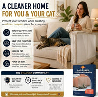 Cat Scratch Furniture Protector - 6 XL Shields + Twist Pins - image 4