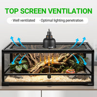REPTI ZOO Glass Reptile Terrarium 20 Gallon - image 3