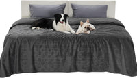 Bedsure Waterproof Couch Cover for Sofa and Dogs Quick Drying - 82x120 inch / Charcoal