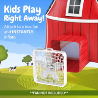 W&O Space Explorer Inflatable Fort with Lights & Sound - Country Barn - image 2