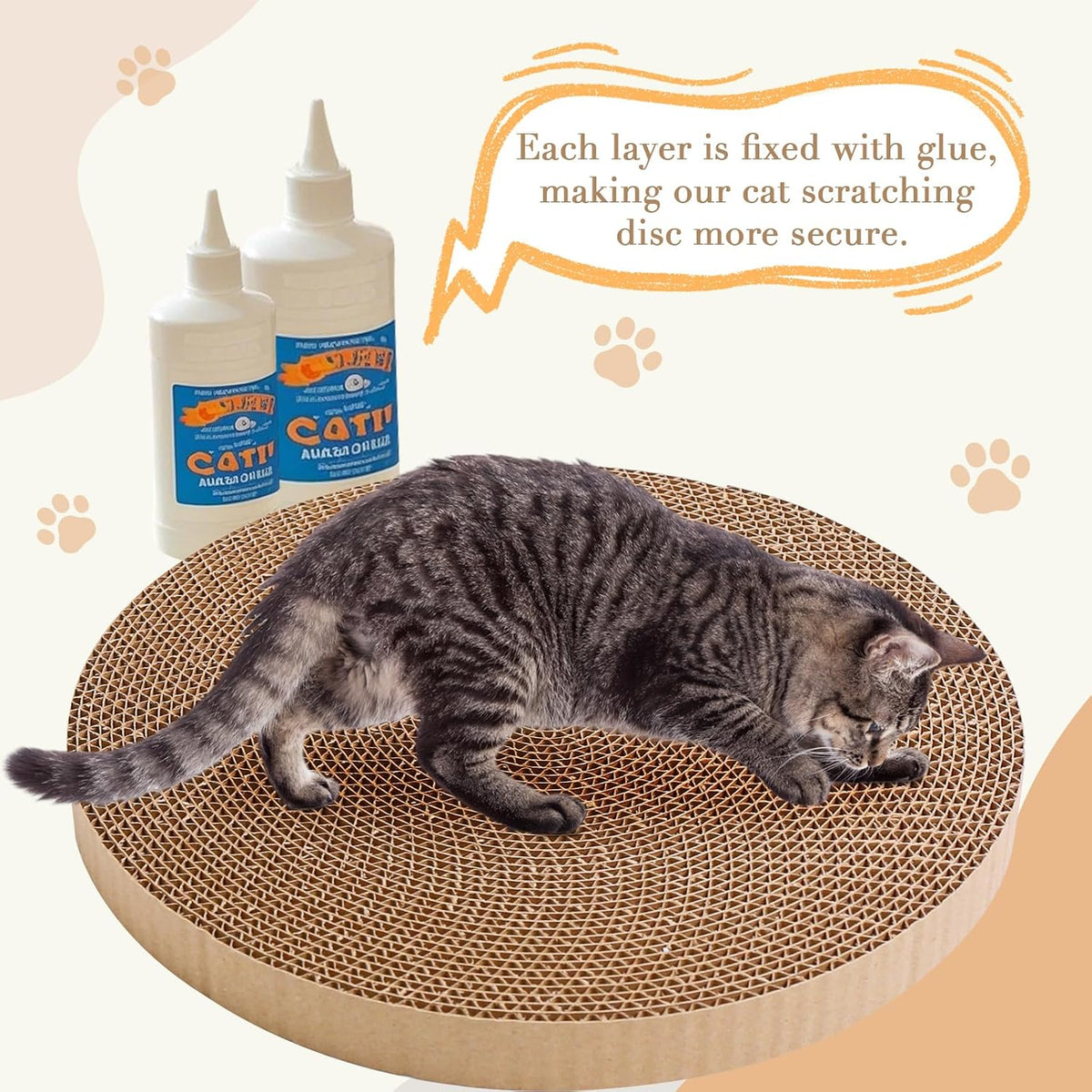 Round Cat Scratcher Replacement Pads -Circle Cat Scratcher Pad - image 4