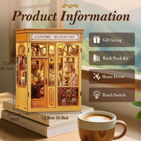 Fsolis Book Nook Kit Booknook Bookshop - Cooking Bookstore - image 2