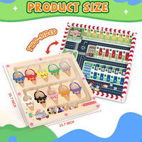 Ice Cream Magnetic Color and Number Maze - Magnet Toys - Ice Cream + Parking Lot - image 2