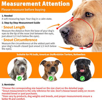 Pitbull Dog Muzzle for Large Medium Dogs Prevent Biting Scavenging – Essentials for Dogs - Black / M [Snout Cir: 9.75"-11"] - image 2