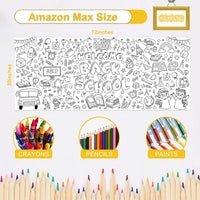 OHOME Halloween Giant Coloring Poster/Tablecloth-Halloween Crafts - Back to School - image 2