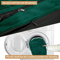 Comfort Expression Medium Dog Beds Waterproof Orthopedic Foam Dog Sofa Beds for Medium Large Dogs Comfy Pet Bed with Washable Removable Cover & Non-Slip Bottom(Medium,Emerald)