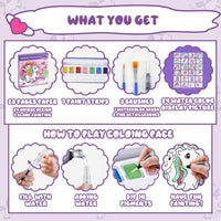CHICAUP Paint with Water Coloring Books for Kids - Purple - image 3