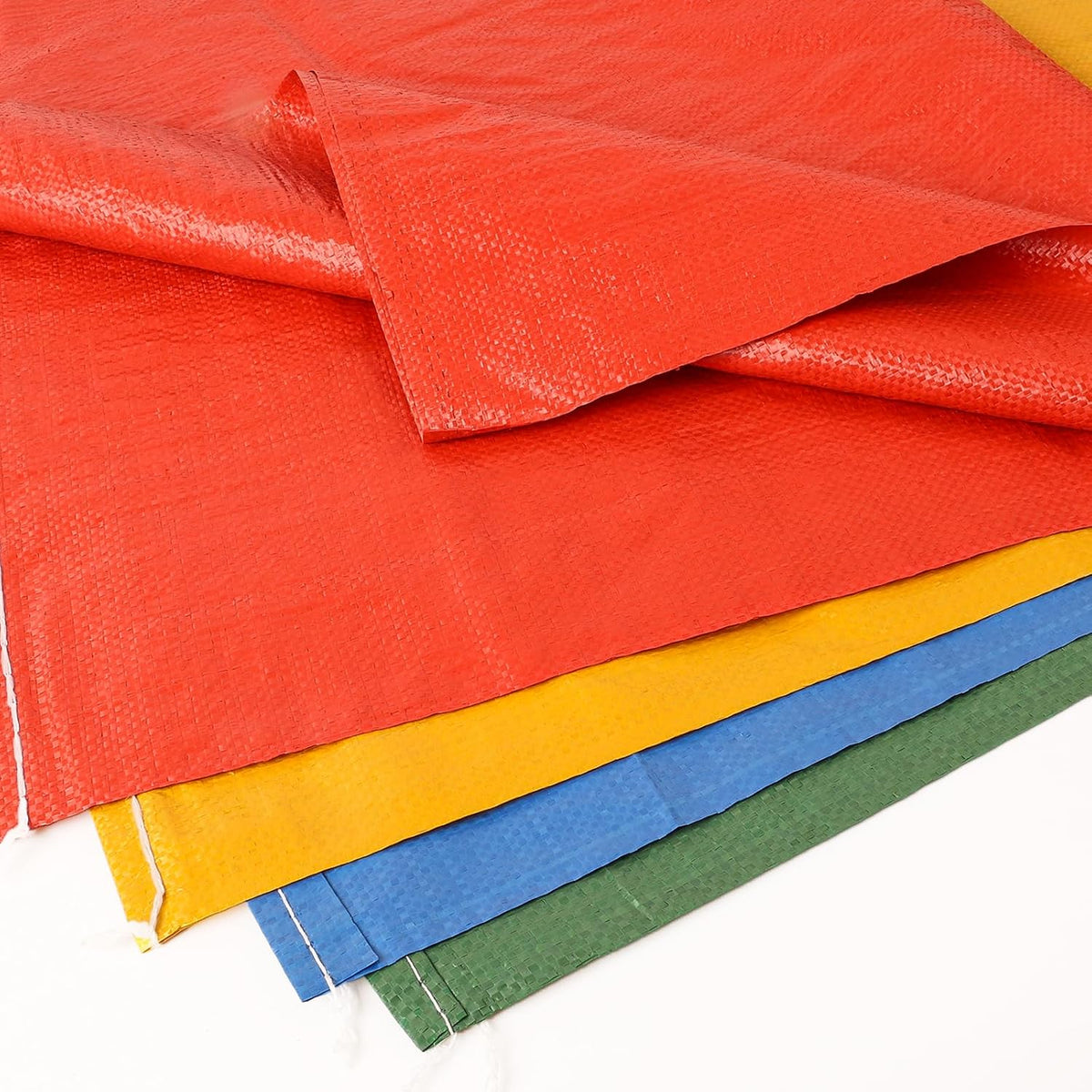 Warmfarm potato sack race bags in red, blue, green and yellow for kids and adults - view 6
