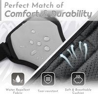 Eagloo Dog Harness Medium Sized Dog, No Pull Service Vest with Reflective Strips and Control Handle, Adjustable and Comfortable for Easy Walking, No Choke Pet Harness with 2 Metal Rings, Grey, M