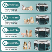 Akinerri Portable Dog Playpen - Small / Blue - image 2