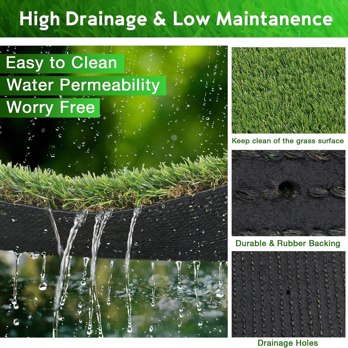 Large Artificial Grass Pad for Dogs Potty - 5FTX8FT - image 3