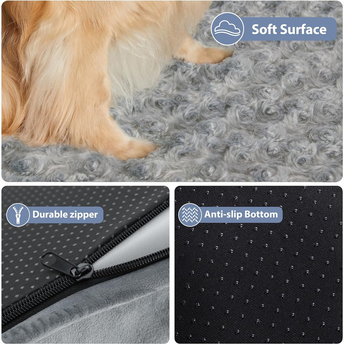 Orthopedic Washable Dog Bed - Gray / 36.0"l x 27.0"w x 6.5"th - image 4