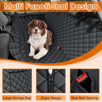 Waterproof Dog Car Seat Cover for Back Seat, Pet Hammock, L - Black / Small,Standard - image 3