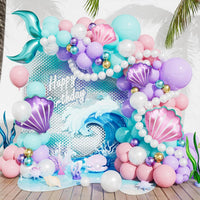Pastel Rainbow Balloons Arch Garland Kit for Pastel Party Decor – Fun for Kids & Family - Mermaid