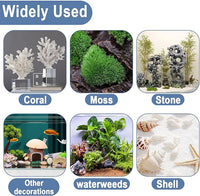6 PCS Aquarium Glue,Aquarium Aquascape Aquatic Plants Coral Glue，Safe and Quick-Drying ，Reef Glue Suitable for Aquatic Plants, Moss, Coral, Stones, Shells，Fresh Water and Salt Water All Can Be Used