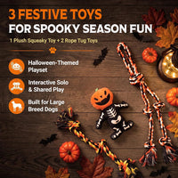 Pacific Pups Products Halloween Dog Toys 8-Pack for Small Dogs - Large Dog 3 Pack - image 2