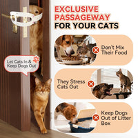 TGIOW Cat Door Latch with Stabilizer, Keep Door Open 2.5-6.5" - 2pcs-white - image 2