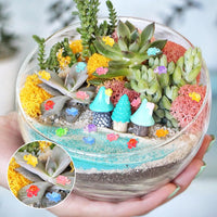 200pcs Mini Resin Ladybug Decor Tiny Ladybug for Crafts Dollhouse - Multi-colored - image 3