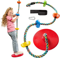 Jungle Gym Kingdom Tree Swing for Kids - Multicolored,red