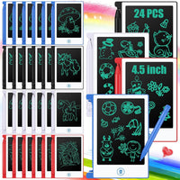 Zhehao 24 Pack 4.5" LCD Writing Tablet for Kids - White / Classic