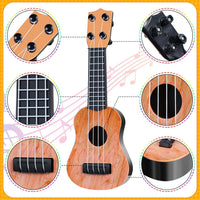 Lenwen 6 pack 10 inch mini toy guitars for kids with 4 nylon strings in three colors - view 4