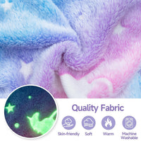 Cow Dog Sweater, Dog Winter Clothes for Small Medium Dogs Girl Boy Fleece Pet Pajamas for Winter - Glows in the dark / Small(Weight:3.5-7lb, Chest:13-14.9") - image 2