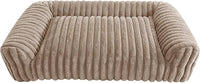 Arlee Saddle Sofa Memory Foam Pet Bed, Comfortable & Washable, Ideal for Dogs and Puppies, Extra Comfort, Couch Design, Crate & Kennel Furniture, Pet Supplies & Essentials, Tan, Large