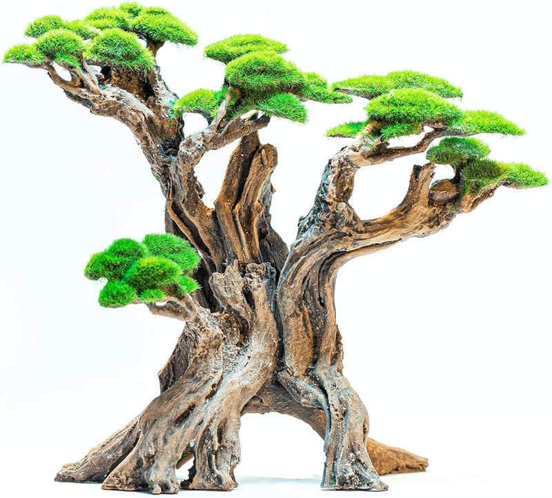 Novelsite Fish Tank Decor, Bonsai Trees with Faux Moss - Tree-forest / Tree-Forest-S